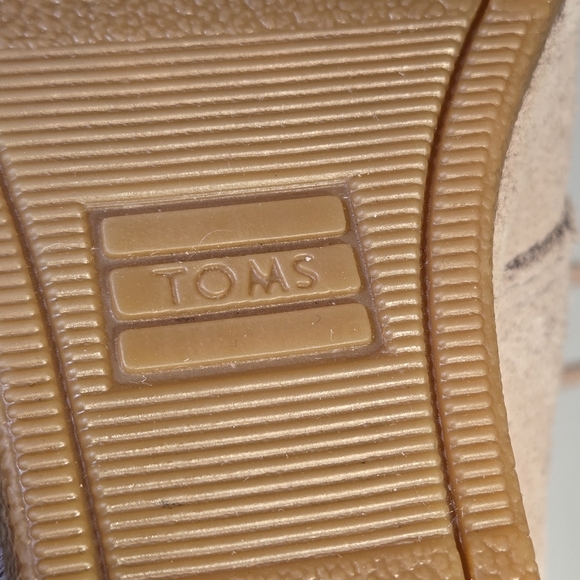 Toms Women's Kala Suede Ankle Boots Lace-Up Wedge Booties Desert Tan Size US 7 - Picture 9 of 16